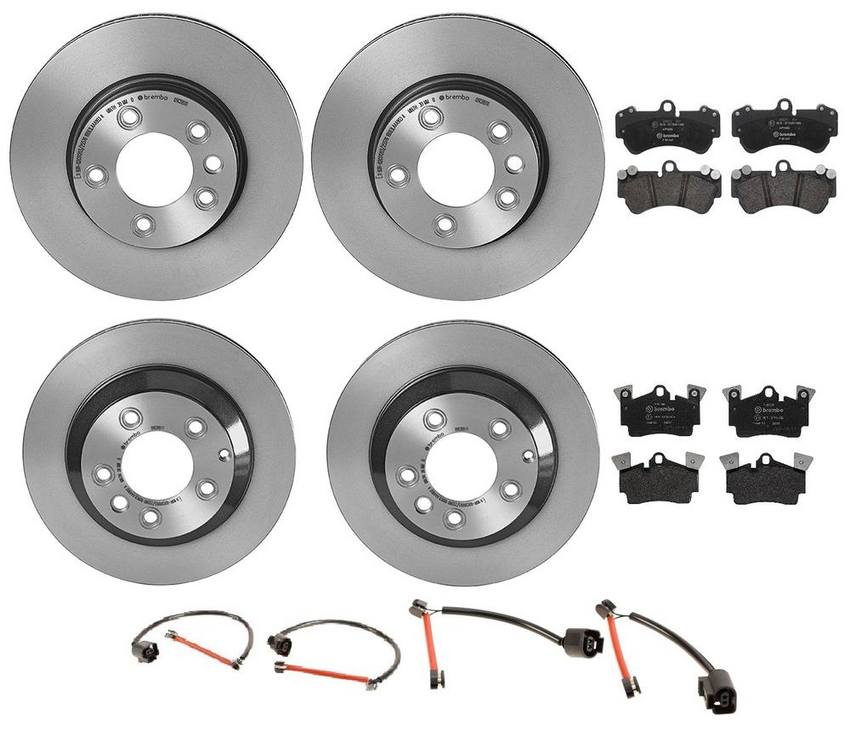 Brembo Brake Pads and Rotors Kit - Front and Rear (330mm/330mm) (Low-Met)